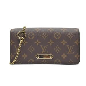 $1750 Louis Vuitton Monogram Wallet On Chain Lily